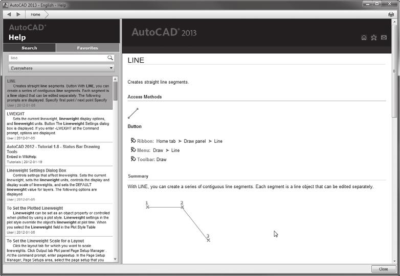 22 Basiscursus AutoCAD 2013 en LT 2013 Figuur 1.17 1.6 Samenvatting De eerste kennismaking met AutoCAD zit erop. Er zullen nog veel nieuwe commando s en bijbehorende oefeningen volgen.