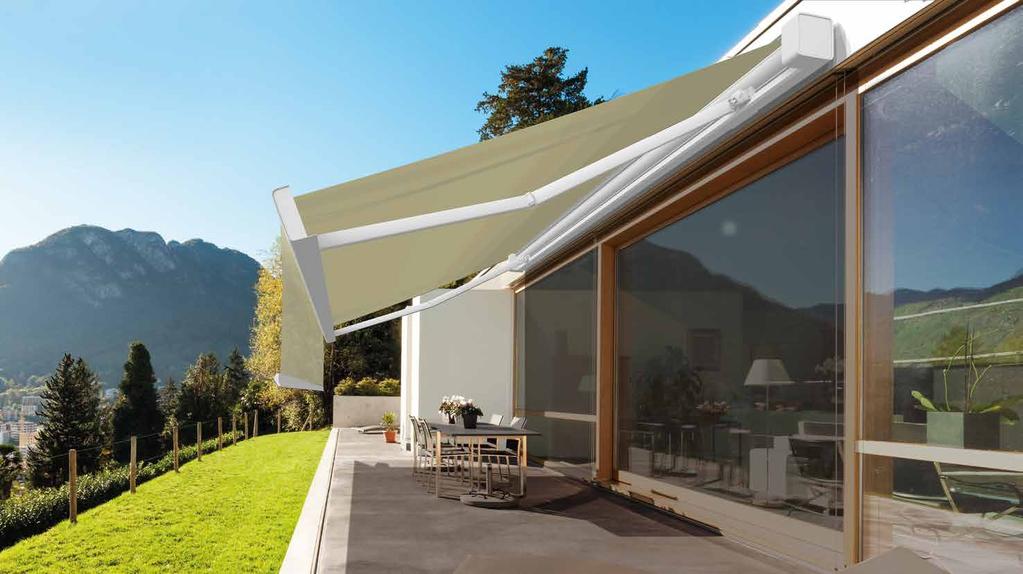 SQUARO...HÉT VOORBEELD VAN TECHNIEK EN DESIGN Winsol combineert zijn 45 jarenlange ervaring in het ontwerpen en het produceren van zonwering in dit nieuwste zonnescherm.