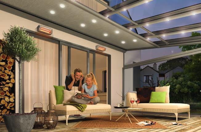 Maak het u gemakkelijk! Meer terrascomfort door licht, verwarming & co. Elke minuut die u langer buiten kunt doorbrengen telt!