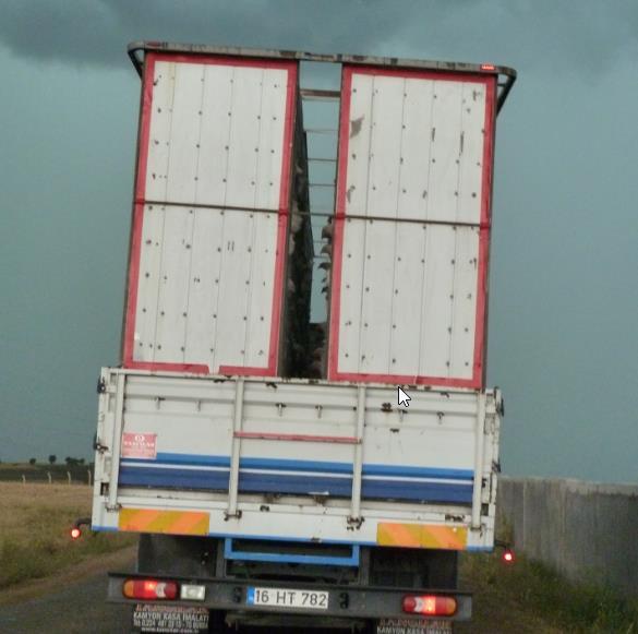 Ook firma Meyn heeft containers voor vleeskippen ontworpen met toegangsdeuren.