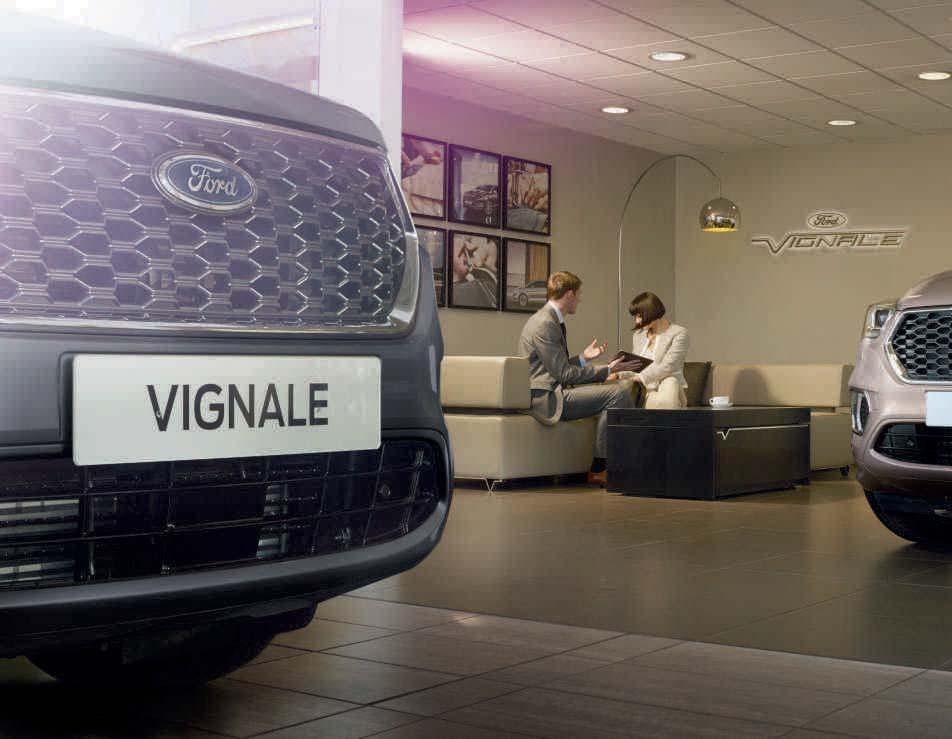 Persoonlijke aandacht. De Ford Vignale-bezitservaring begint zodra u uw wagen begint uit te rusten.