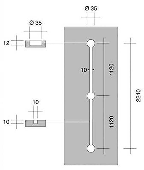 kunststof notenbruin Ral 8011 (links + rechts) Afdekkap set kunststof ivoorkleurig Ral 1015 (links + rechts) Afdekkap set
