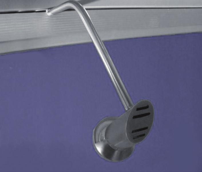 Kastverlichting Armatuur tussen rail en plafond voor schuifkast - Aluminium - 2 x 1 watt power LED met een lens op 60 o - Grote lichtopbrengst - Niet dimbaar - Spots worden in serie geschakeld met
