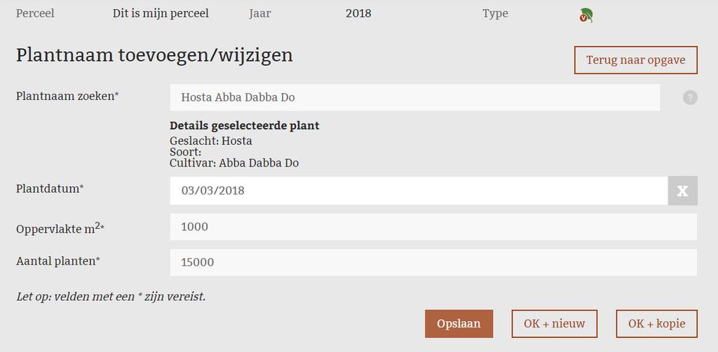 Onderin het venster staan een aantal handige opties. [Opslaan] als u klaar bent met invoeren of tussentijds even wilt stoppen. U kunt op een later tijdstip altijd verder gaan met invoeren.