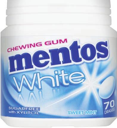 ACTIE Mentos Gum bottles of Smint pot à 90-106 gram of