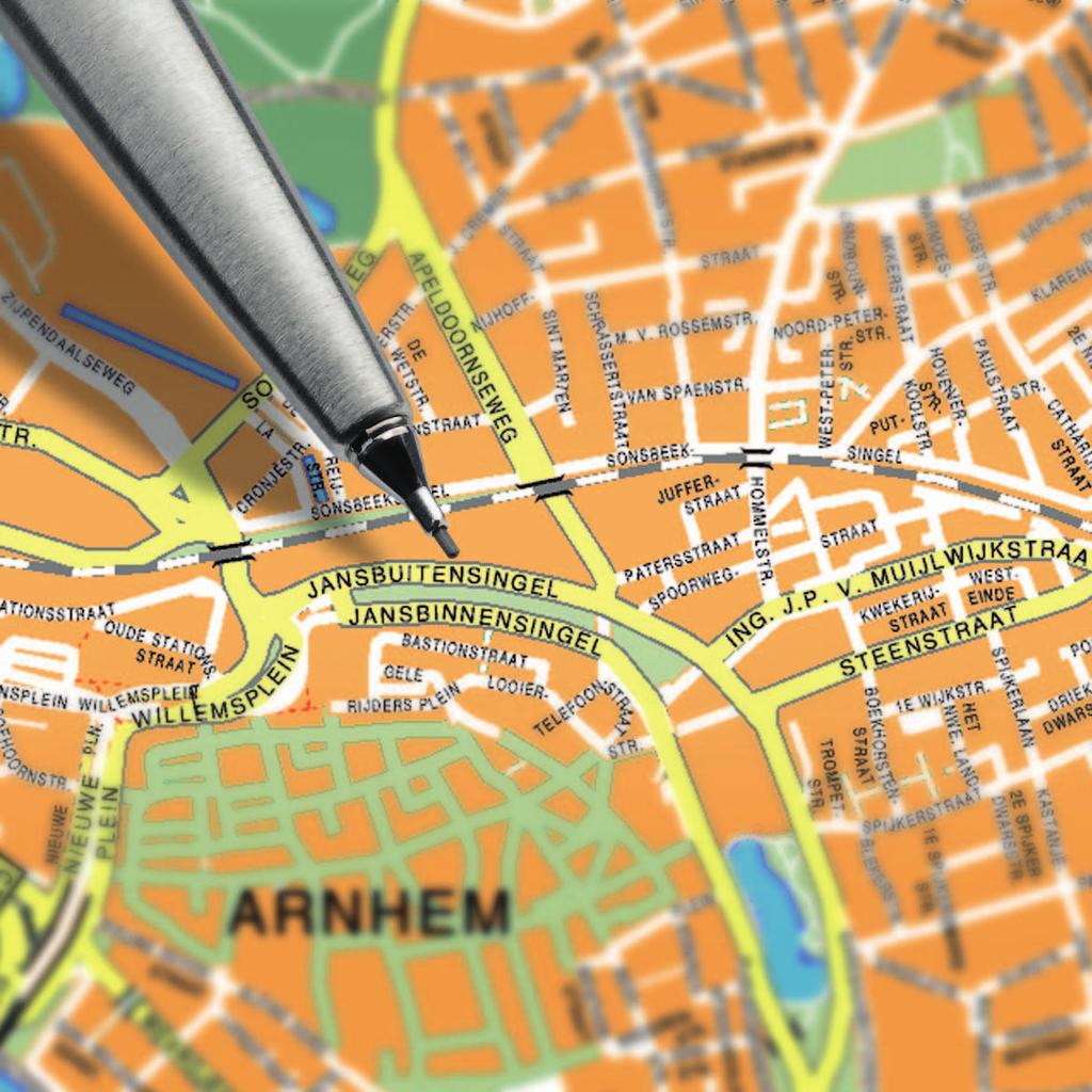 Locatie & bereikbaarheid Dit keurige kantoorgebouw is gelegen aan de Centrumring van Arnhem met aansluiting op diverse uitvalswegen richting de Randstad, Nijmegen, Apeldoorn en Duitsland.