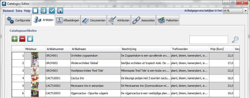 Klik p Start imprt Afbeelding 7: Artikelen geïmprteerd De Catalgue Editr valideert de gegevens en maakt de artikelen aan Wanneer het Excel-bestand fute gegevens bevat, zal de Catalgue Editr een