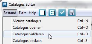 2.4.4 Valideren en pslaan Wanneer de imprt geslaagd is, is het een ged idee m de catalgus een eerste keer te valideren en p te slaan.