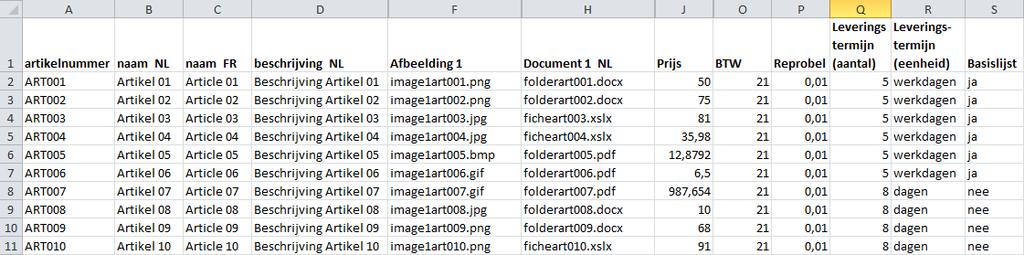 2 Een catalgus aanmaken vanuit een Excel-bestand 2.1 Inleiding De Catalgue Editr laat te m artikelen te imprteren vanuit een Excel-bestand.