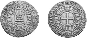 nieuwe grote zilvermunt namelijk de Tourse groot die Louis IX na 1260 in omloop bracht en al heel snel zeer populair werd.