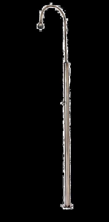 Kunststof douche Prijs FFYT105-D Model Yin, gebogen model met mixkraan. Op flensvoet. 258,- Hoogte 2,15 m. Gewicht 6 kg.