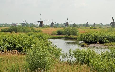 Alblasserdam. Het gaat om poldermolens, die twee molengangen vormen en een grote (ook internationale) toeristische trekpleister zijn.