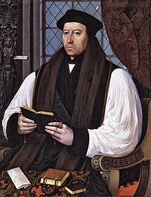 Thomas Cranmer Hendrik was in leerstellig opzicht tegen de