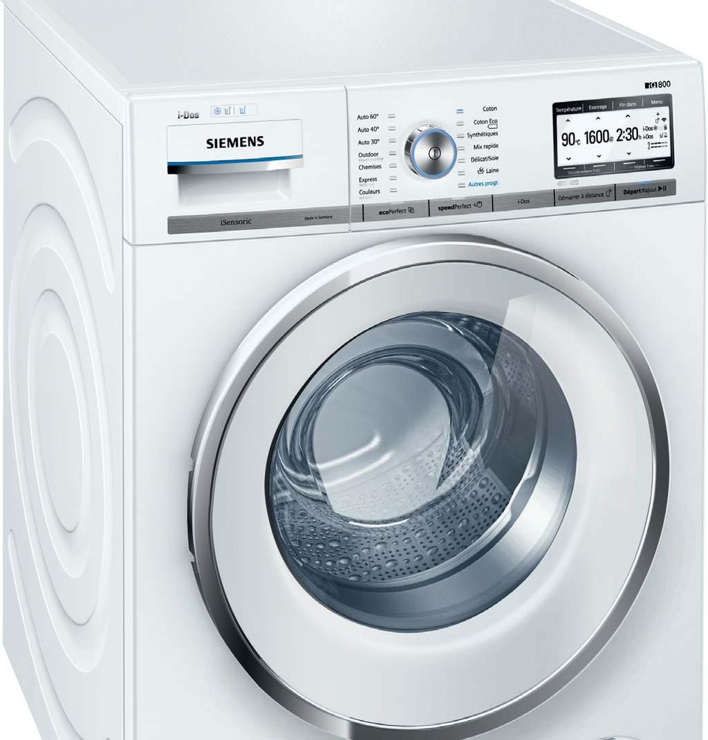 Zo verbruiken Siemens-wasmachines tot 27 % minder water en tot 60 % minder energie dan vergelijkbare