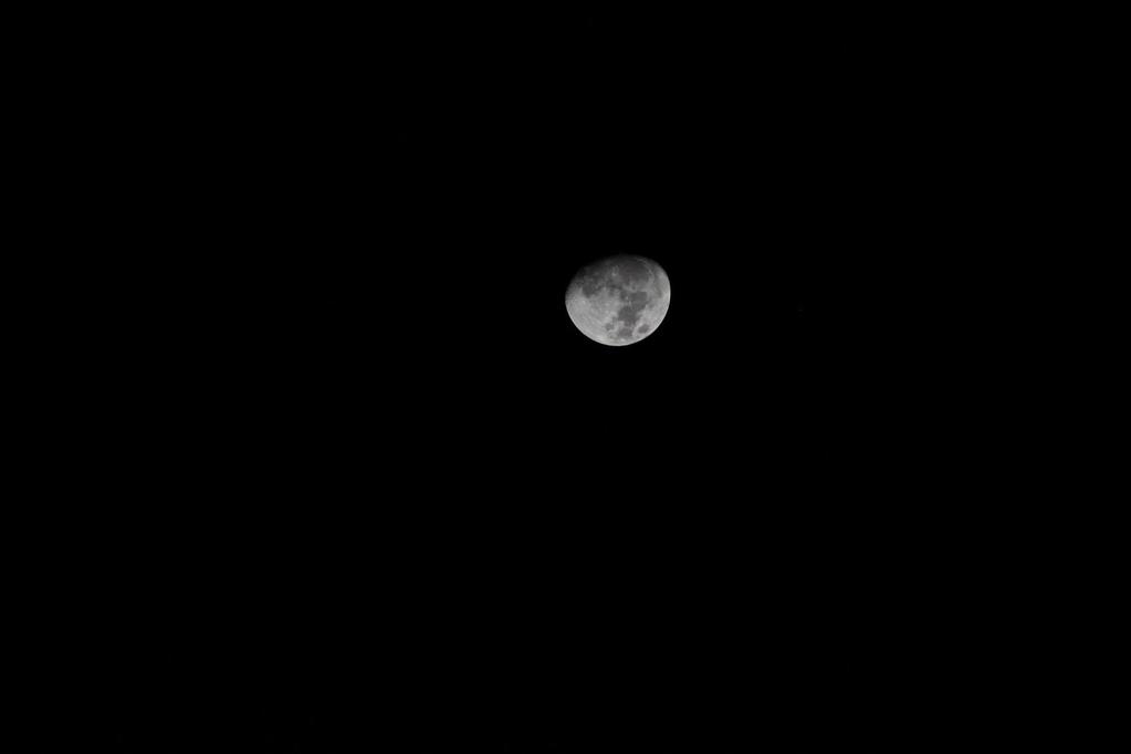 250mm lens, vast statief: Maan Maan op 12 maart 2014,