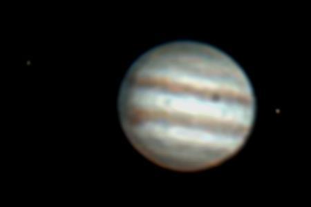 200 mm webcam: Jupiter Rechts boven: oude opname