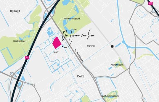 Bovendien bent u met de bus of tram snel in Den Haag of Delft. Of stapt u op NS-stations Rijswijk of Delft over op trein.
