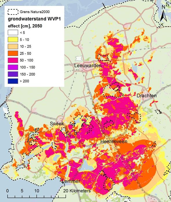 berekening de situace in 2050 en de laatste die in 2100.