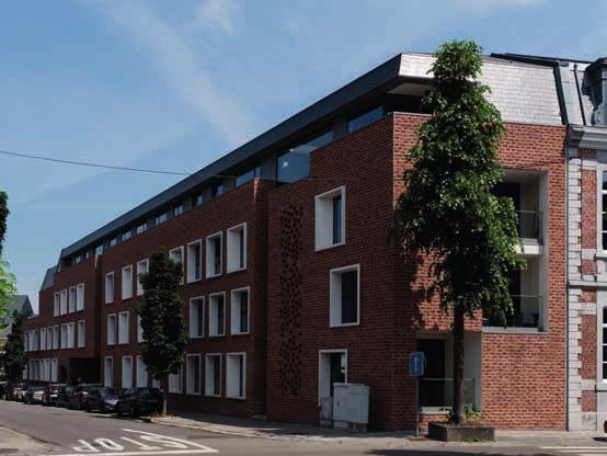 Verankering in de stad Foto s: Rino Noviello Studentenhuis Mons Upkot in Bergen egus architecten voor Upgrade Estate In het stadcentrum van Bergen, op de vroegere site van de rijkswachtkazerne, biedt