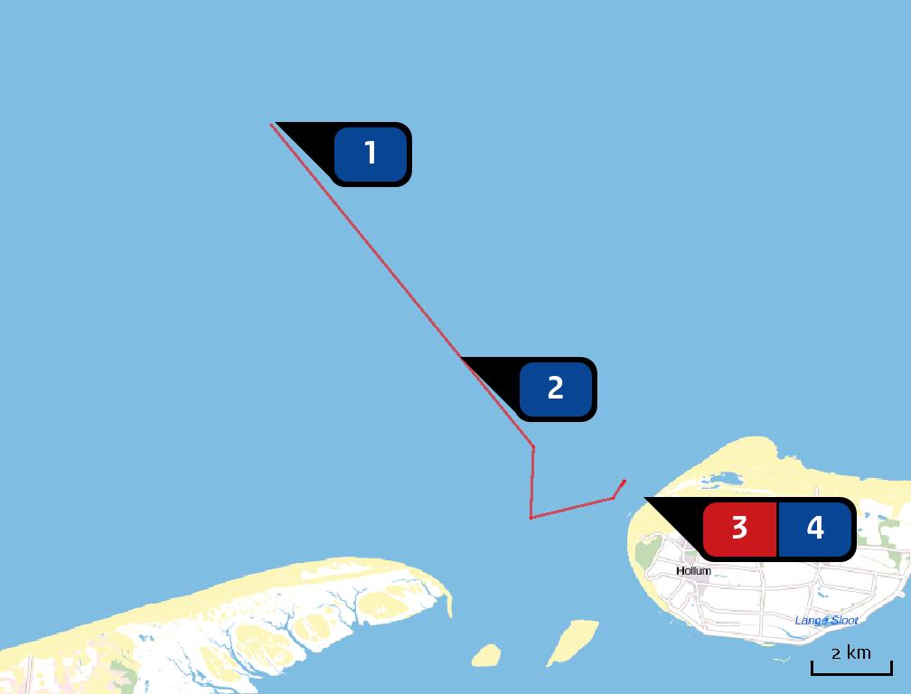 Locatie Ameland West 2017 Emissie Ameland West 2017 Bron Sector Zandwinning Scheepvaart Zeescheepvaart: Aanlegplaats Emissie NH3 Emissie NOx - 71,79 ton/j Vaarroute Scheepvaart