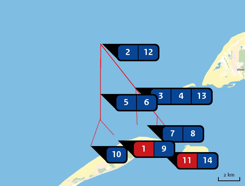 Locatie Vlieland Oost en Havenstrand Emissie Vlieland Oost en Havenstrand Bron Sector 3Strand Mobiele werktuigen Bouw en Industrie Emissie NH3 Emissie - 3.