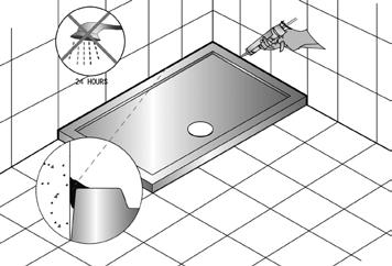 Placez le siphon de douche et connectez-le au tuyau d écoulement. Positionnez le siphon de douche afin qu il soit centré sur le trou d écoulement. 9.