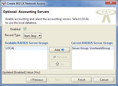 RADIUS-server selecteren Quarantainenet -