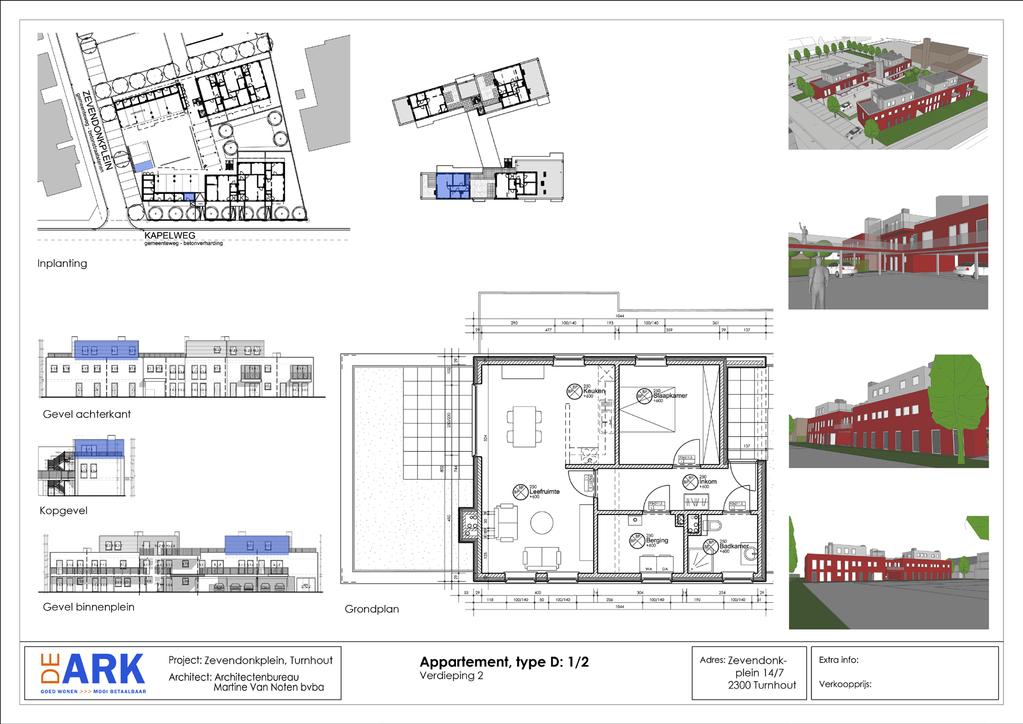 T H C O K R E V WOONOPPERVLAKTE 68,30 m² 2e VERDIEPING