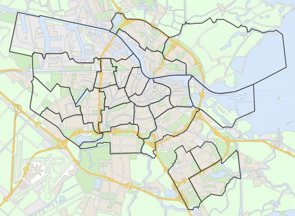Percentage dat voldoet aan beweegnorm naar district District Bew eegnorm Gemiddeld Amsterdam 48% DX04 Bos en Lommer 63% DX13 Oud-Oost 59% DX03 Westerpark 57% DX01 Centrum-West 55% DX05 Oud-West/ De