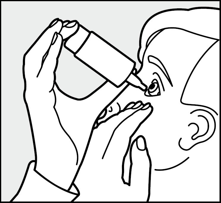 Hoe wordt Azelastin-COMOD gebruikt Was uw handen Neem een schone papieren tissue en verwijder eventueel vocht: Afbeelding 1: Neem voor gebruik steeds de dop af.
