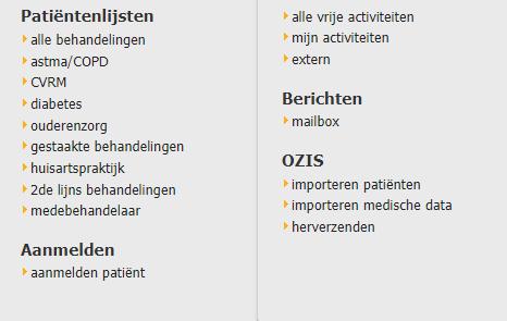 2.2 Patiënt nog niet in Portavita: Importeren via OZIS Als de patiënt nog niet bekend is in Portavita,