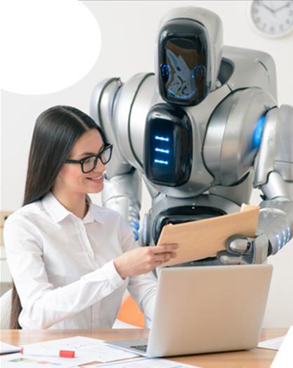 Gebruik robots voor Big data analytics (met kunstmatige intelligentie) Analyseer productiedata Genereer relevante testdata Samenwerking tussen mens