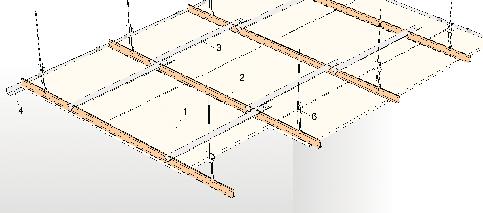 Montagerichtlijnen Montage Plafondtegels voor niet zichtbare struktuur (D1) Richtlijnen Plafondtegels met kantvorm D1 zijn geschikt voor montage in een achteraf niet zichtbaar ophangsysteem T24.
