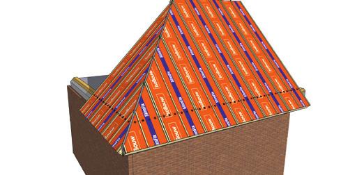 Uitermate geschikt voor toepassing op eenvoudige dakconstructies, waar een onderconstructie aanwezig is en veel tijdwinst behaald kan worden door met minder hijsbewegingen meer m 2 te monteren.