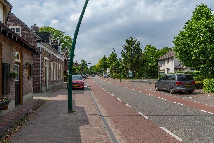 De garage is voorzien