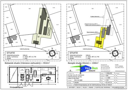 Nieuwe situatie Er diens een bestemmingsplanwijziging plaats te vinden van agrarisch naar wonen.