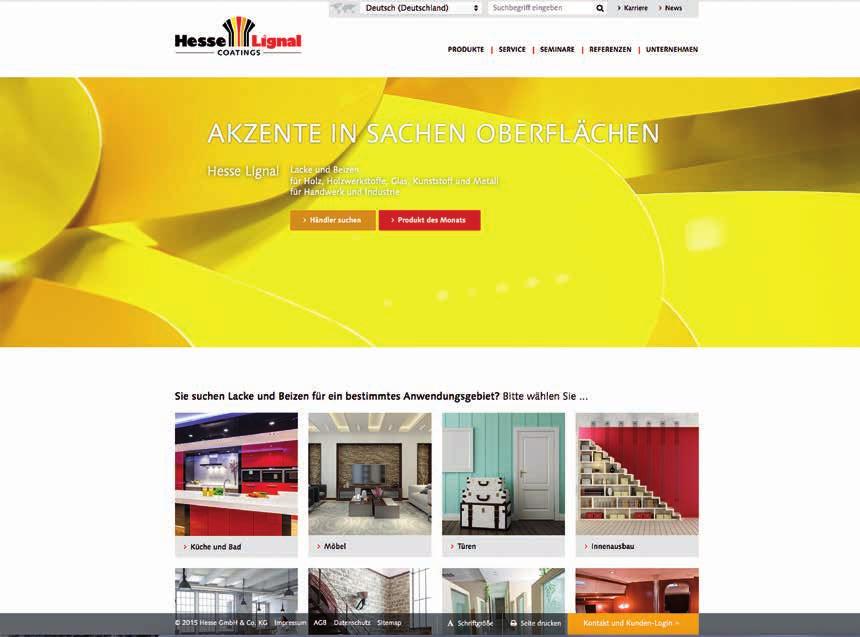 HESSE INTERN Hesse Website Op de website van Hesse kunt u snel producten en de bijbehorende