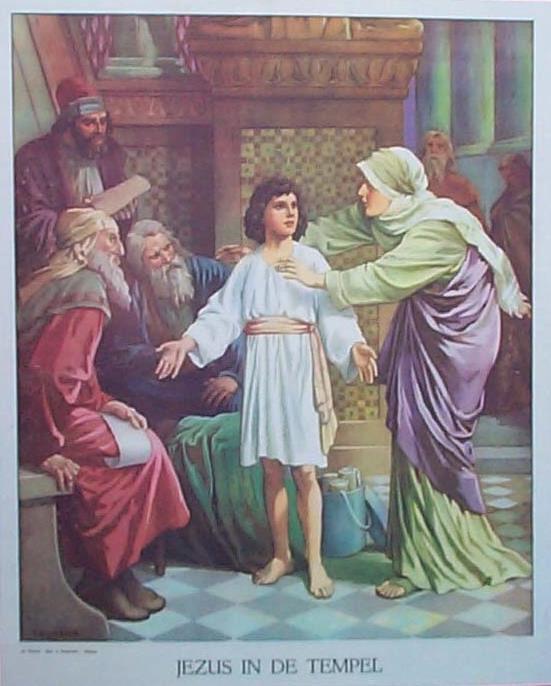 MARIA IN DE BIJBEL Lucas 2, 41-52 (12-jarige Jezus in de tempel): 2,51: Toen zij Hem daar opmerkten, stonden zij verslagen.