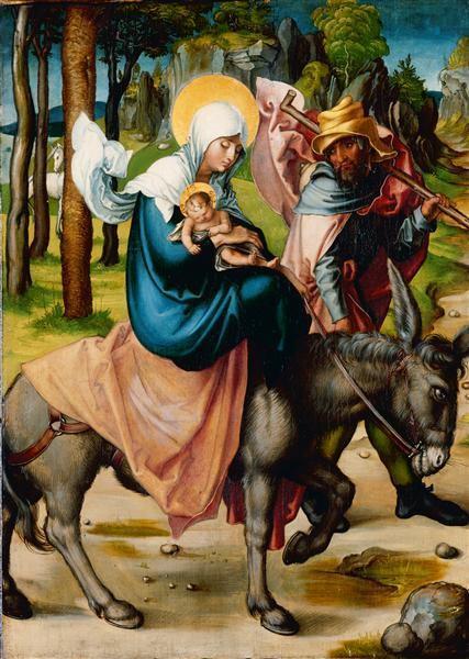 MARIA IN DE BIJBEL De vlucht naar Egypte, Albrecht Dürer 1471-1528 Matteüs 12, 46-47: Terwijl Hij nog tot het volk sprak, gebeurde het dat zijn moeder