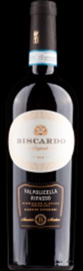 Wijn 3 Biscardo Ripasso della Valpolicella Classico Superiore 2014 Corvina, Rondella en Molinara druiven.