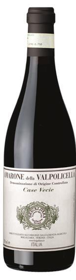 Wijn 7 Brigaldara Amarone della Valpolicella Classico Case Vecie 2012 Corvina 55%, Corvinone 25%, Rondinella 20% De hoogte van de wijngaard Case Vecie laat de druiven langzaam rijpen.