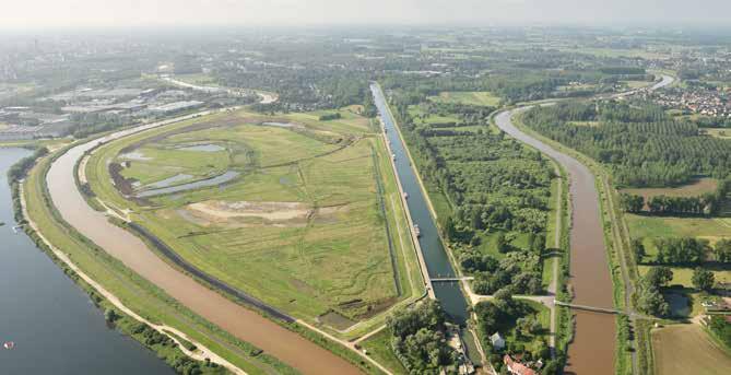 In het rivierenland rond Mechelen en Willebroek vloeien de Zenne, de Dijle en de Nete samen in de Rupel.