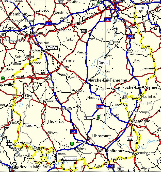 Route Indicatie Heen en