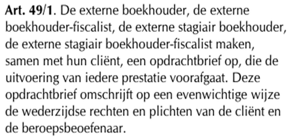 2. OPDRACHTBRIEF ARTIKEL 11 Plichtenleer: OPDRACHTBRIEF & PERMANENT DOSSIER