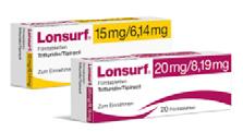 01 LONSURF Lonsurf tabletten bevatten een combinatie van 2 stoffen (trifluridine en tipiracil). Ze zijn beschikbaar in 2 verschillende dosissen: 15 mg en 20 mg per tablet.