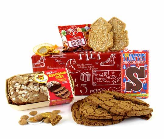 Sinterklaascadeau pakket Art.: 13347 13,43 Een grote doos gevuld met Sinterklaas lekkers... Met dit sinterklaascadeau pakket zit er altijd wel iets lekkers bij.