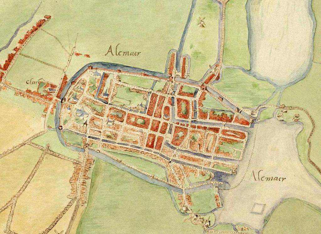 Buitenwijken Nog in de 14 de eeuw kwamen er ook kleine buitenwijken tot stand aan de uitvalswegen buiten de Kennemerpoort aan het Ritsevoort en buiten de Kwakelpoort aan de Karnemelksbuurt.