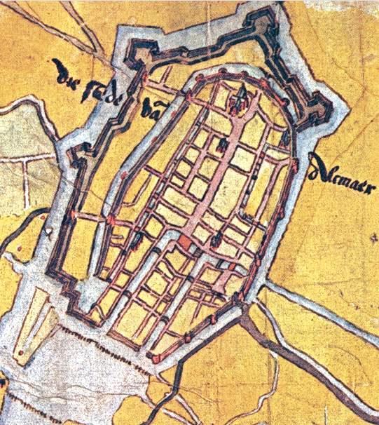 De kaart van Alkmaar van Lourens Pietersz.