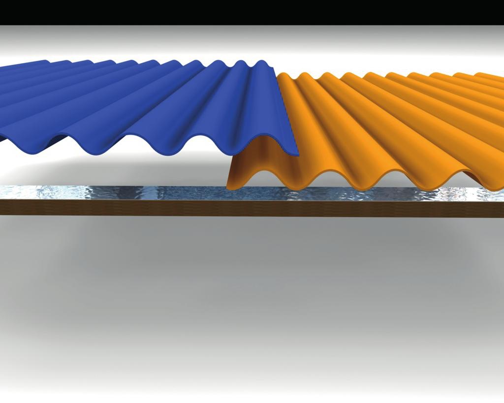 Voor de montage van acrylaatplaten kunt u het beste gebruik maken van RVS-schroeven met een EPDM-afdichting en bijpassende kalotten die op de berg van de golf worden bevestigd (zie toebehoren).