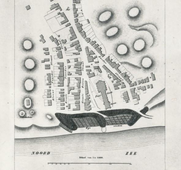 Tot 1745 bleef het kerkgebouw zelf nog in gebruik, maar ook dat moest uiteindelijk worden prijsgegeven aan de golven.